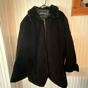 Avenue Coat with Faux Fur Collar